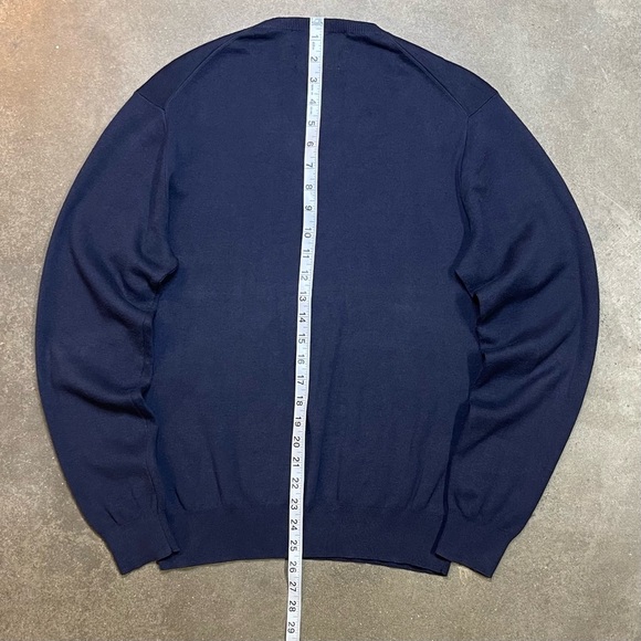 Vintage Polo Ralph Lauren Cotton V Neck Pullover Sweater - Picture 7 of 8